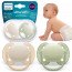 Cumlík Avent Ultra Soft 0-6m 2ks/Béžový&zelený